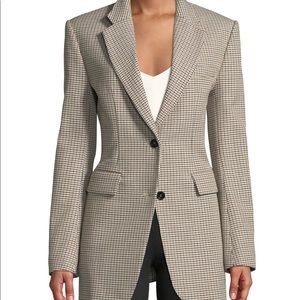 Theory plaid cinch Fremont blazer Size 8